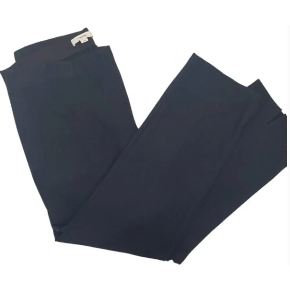 ✨ 2-PC BUNDLE VINCE Side Zip High Rise Pants XL Black & Navy Luxe EUC 🩶 - Picture 3 of 10